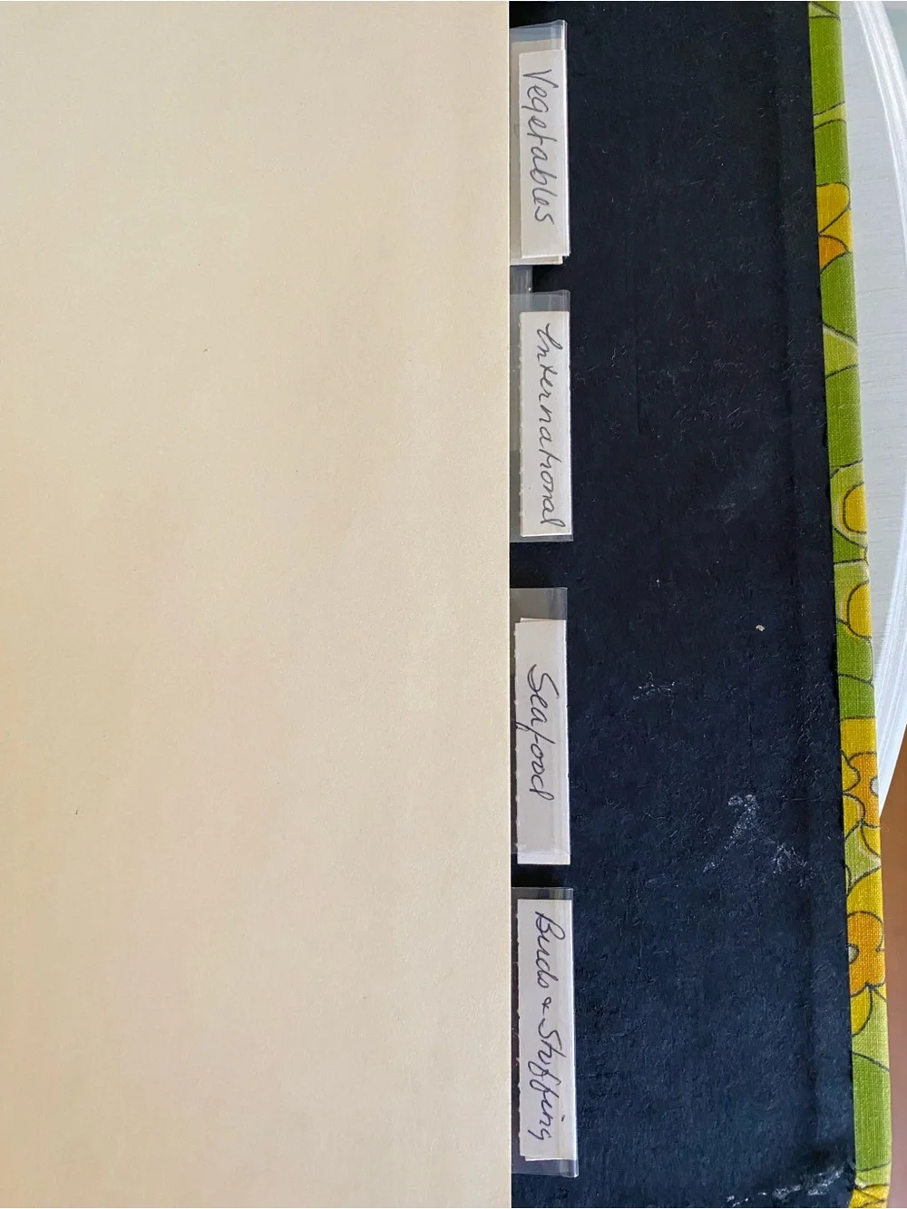 Vintage MCM HyTone Canvas 3 Ring Binder 3/4
